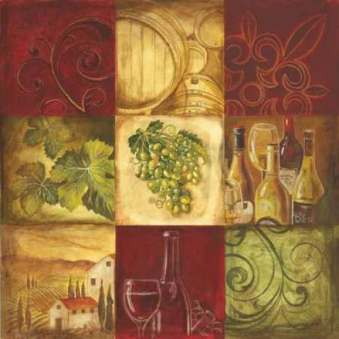 Tuscan Wine I Canvas Art - Gregory Gorham (24 x 24)