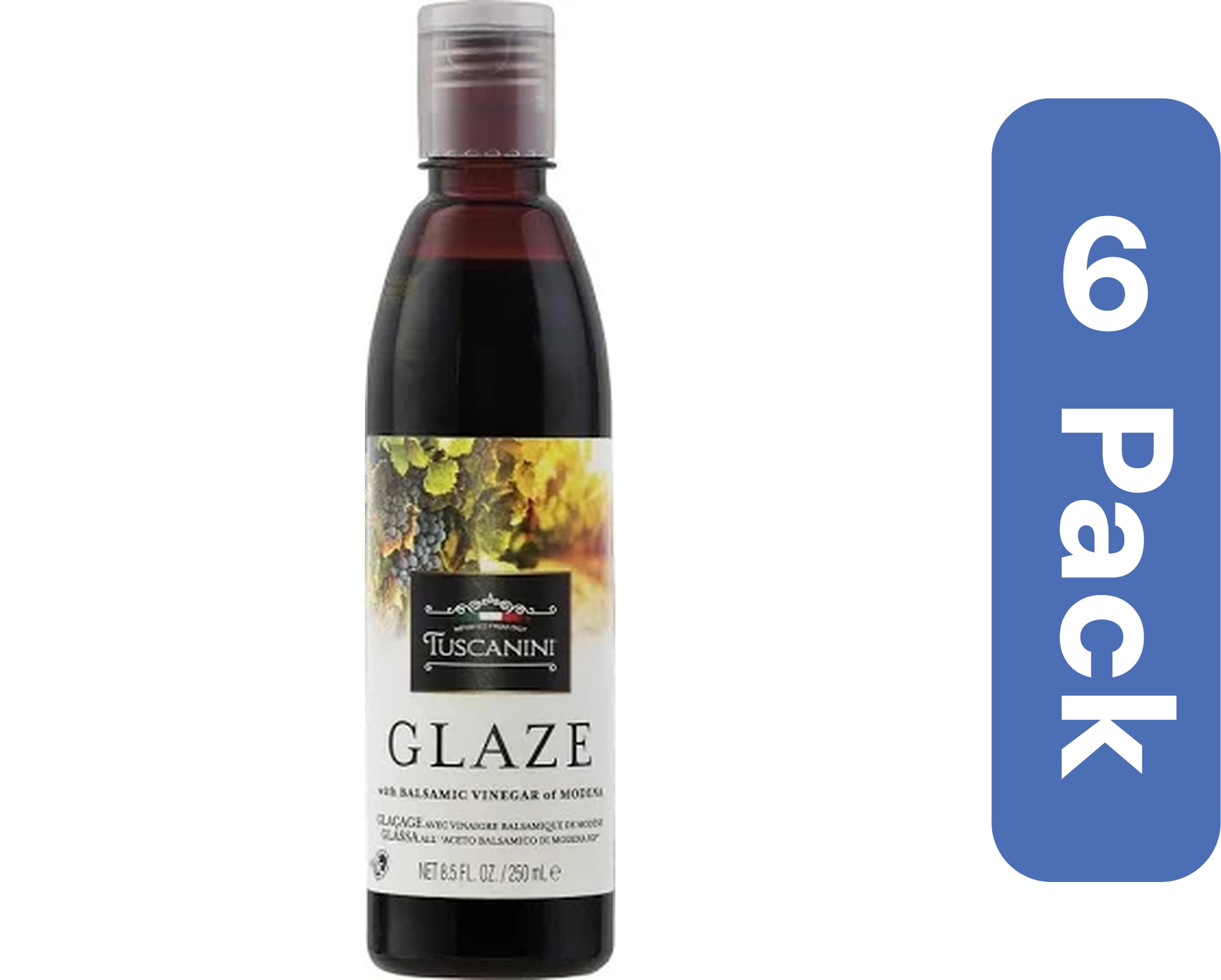 Tuscanini Balsamic Vinegar Glaze 8.5 fl oz (Pack Of 6)