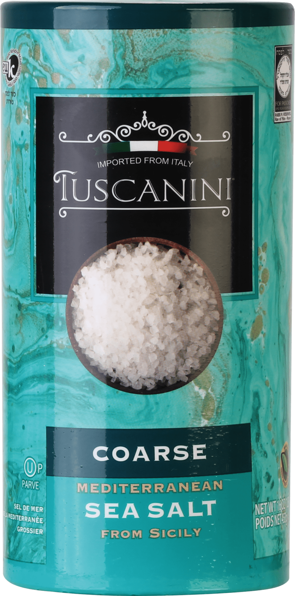 Tuscanini Coarse Mediterranean Sea Salt 16 oz (pack of 3)