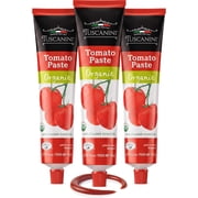 Tuscanini Organic Tomato Paste Tube 4.6oz (3 Pack) | Double Concentrated 100% Italian Tomatoes, All Natural, NON-GMO, Kosher