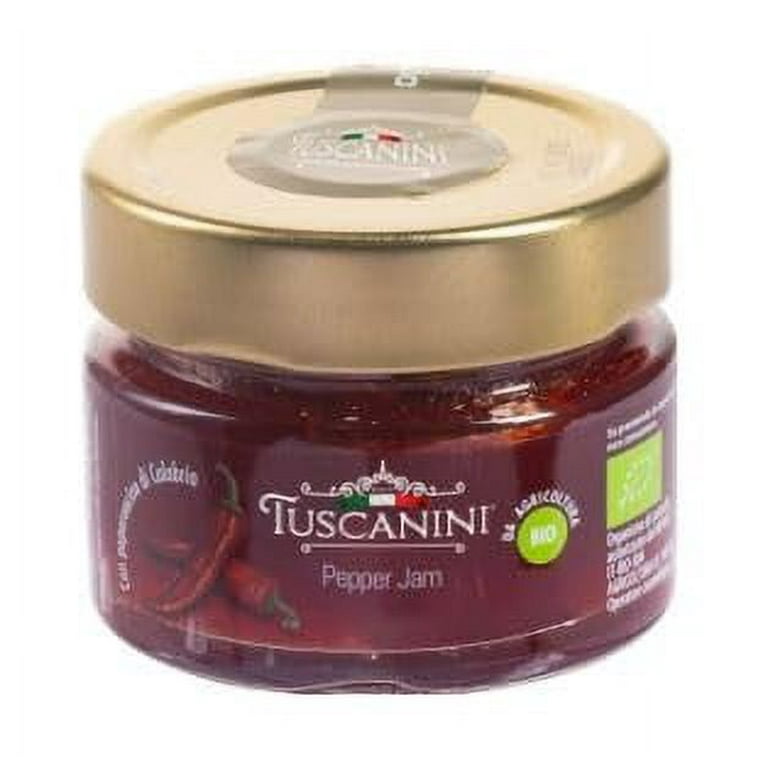 TUSCANINI Savory Sweet Hot Pepper Jam, 4.59 oz, Kosher, Italian