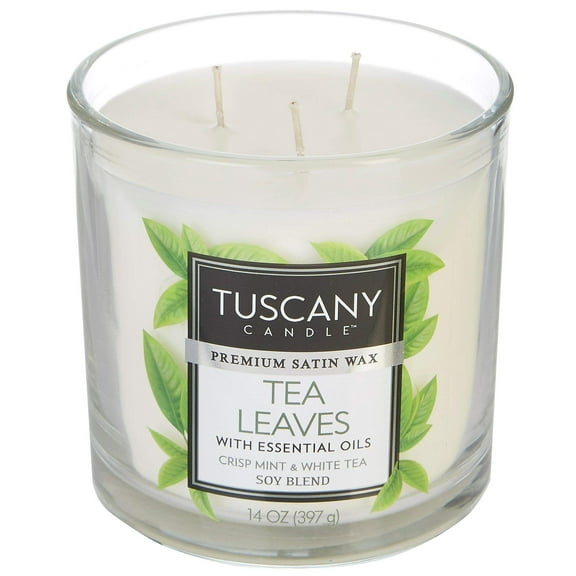 Tuscany 14 oz. Tea Leaves Soy Blend Jar Candle One Size