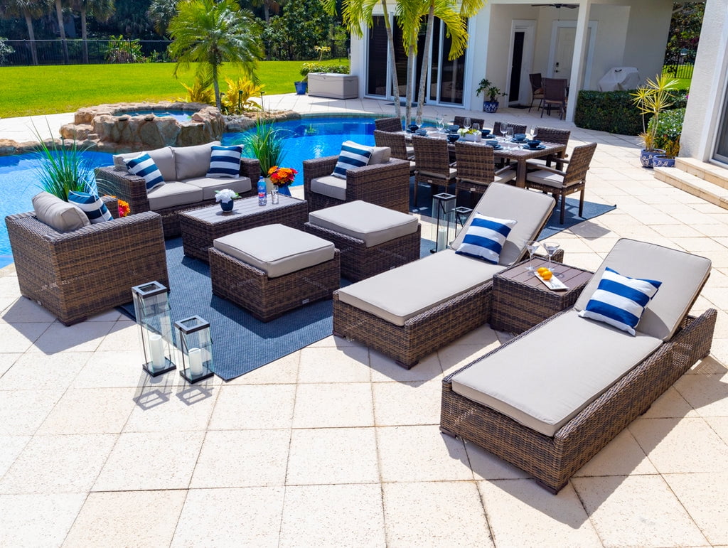 Tuscany 16 Piece Resin Wicker Outdoor Patio Morocco Ubuy