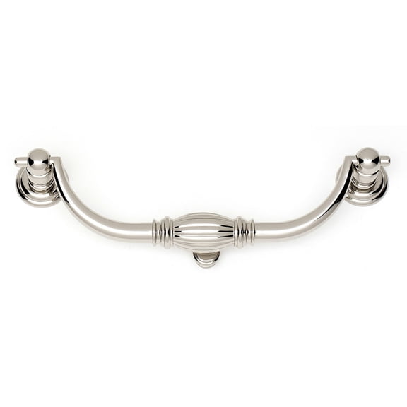 Tuscany 6" Center Drop Handle, Polished Nickel