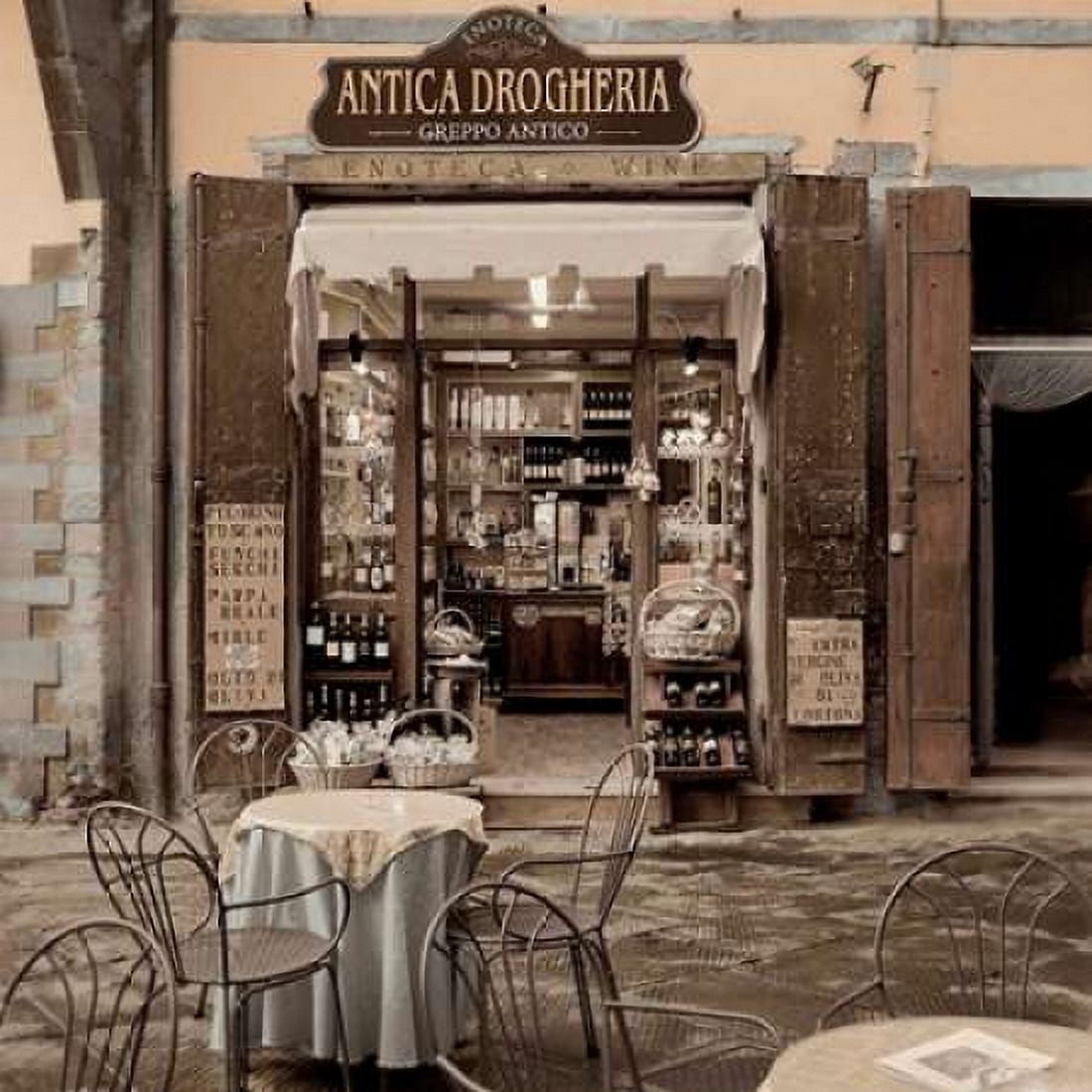 Tuscany Caffe - 11 Canvas Art - Alan Blaustein (24 x 24)