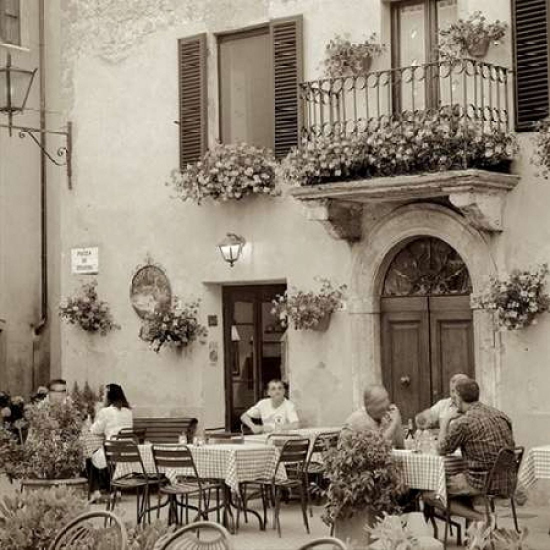 Tuscany Caffe - 25 Canvas Art - Alan Blaustein (24 x 24)