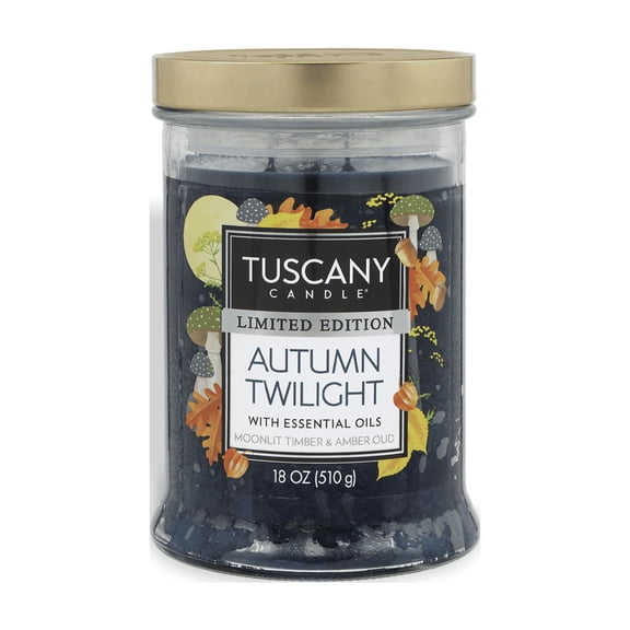 Tuscany Candle Autumn Twilight: Amber Oud Scented Fall Candle, 18 oz