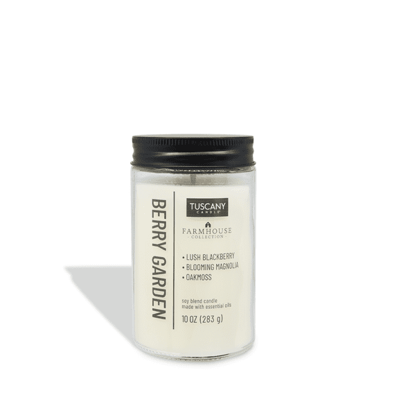 Tuscany Candle Berry Garden Scented Jar Candle, 10 oz – Farmhouse Collection