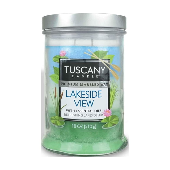 Tuscany Candle Lakeside View: Fresh Linen Scented Candle, 18 oz