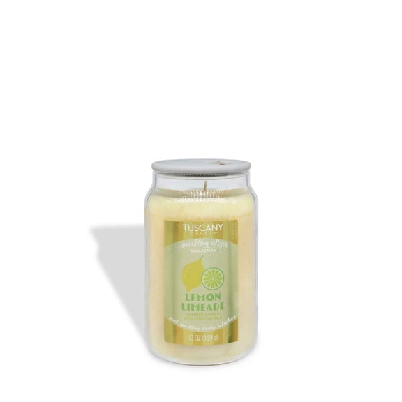 Tuscany Candle Lemon Limeade: Sparkling Seltzer Scented Summer Candle, 13 oz
