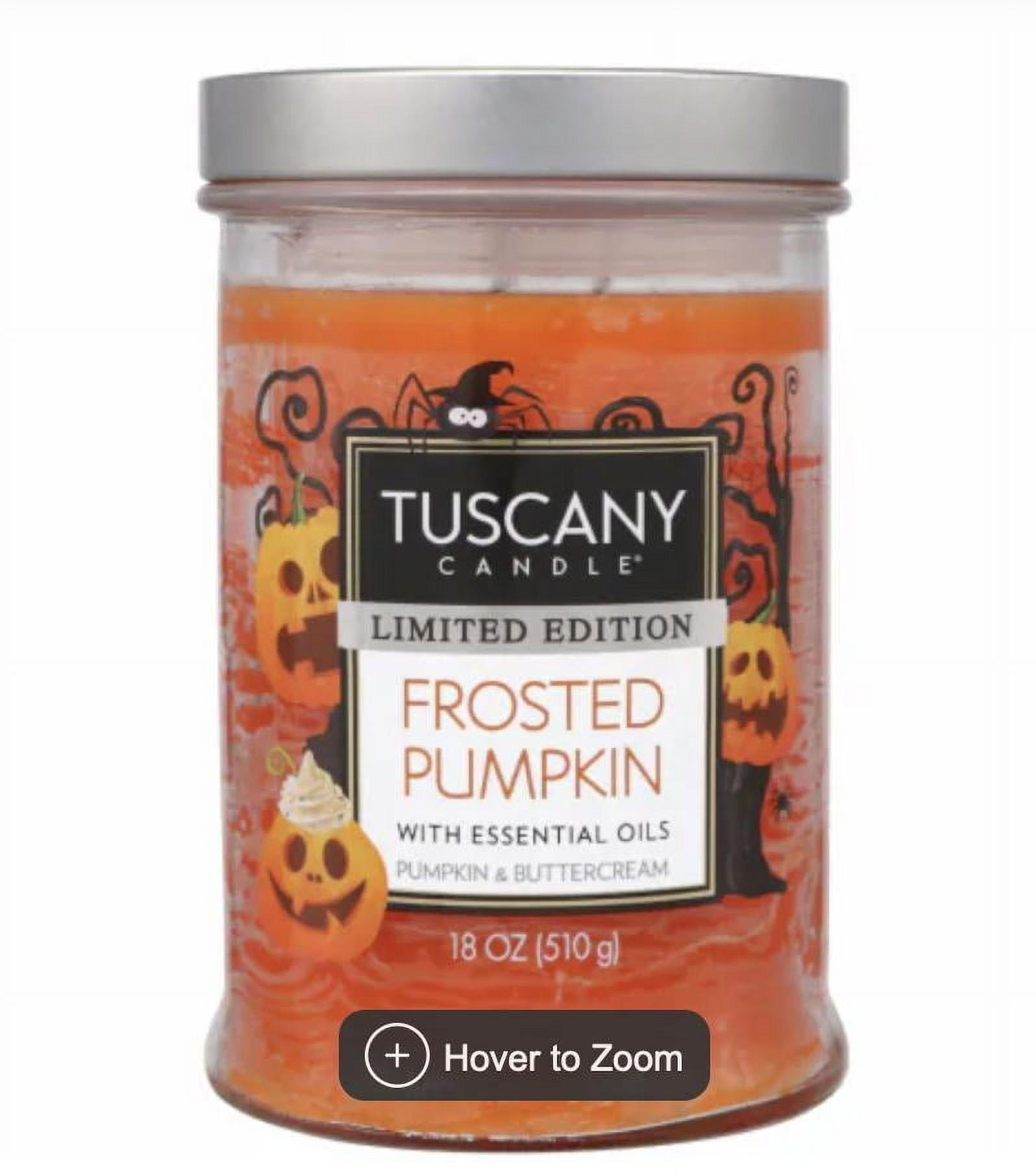 Tuscany Candle Limited Edition Jar Candle (Frosted Pumpkin, 18 Ounce)