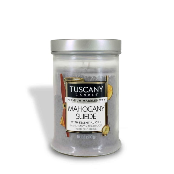 Mahogany Suede Long-Lasting Scented Jar Candle (18 oz)