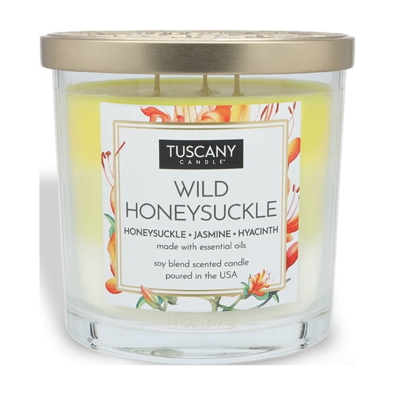 Wild Honeysuckle Long-Lasting Scented Jar Candle (14 oz)