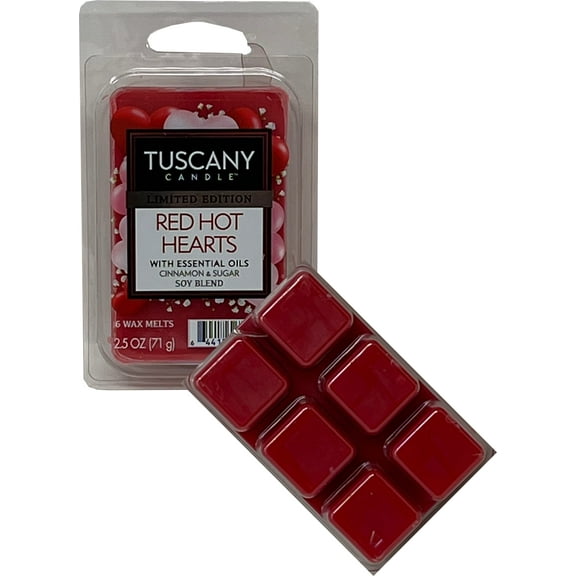 Tuscany Candle Soy Blend Wax - Red Hot Hearts 2.5oz