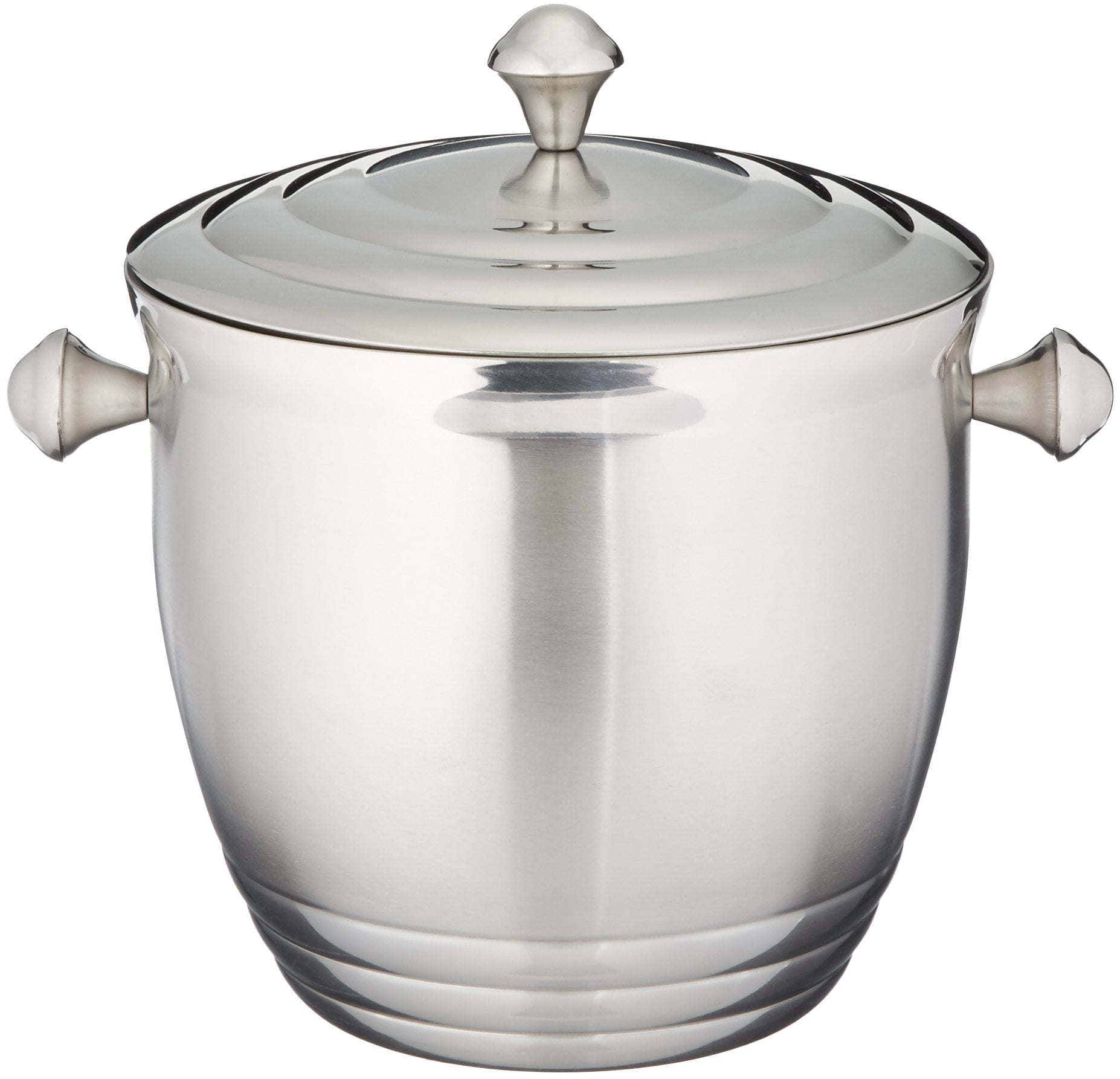 Tuscany Stainless Steel Insulated Ice Bucket with Lid and Handles