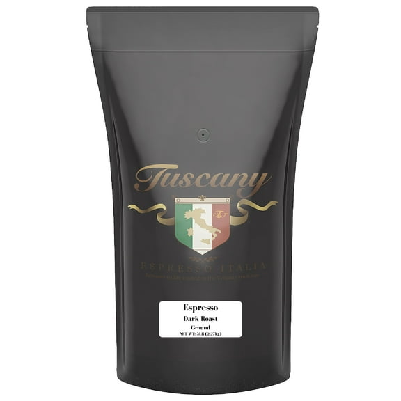 Tuscany Espresso, Medium Roast, Ground, 5-Pound Bag