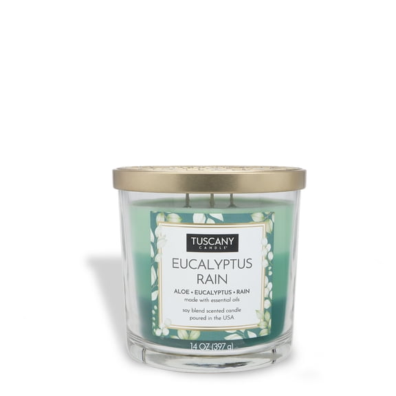 Eucalyptus Rain Long-Lasting Scented Jar Candle (14 oz)
