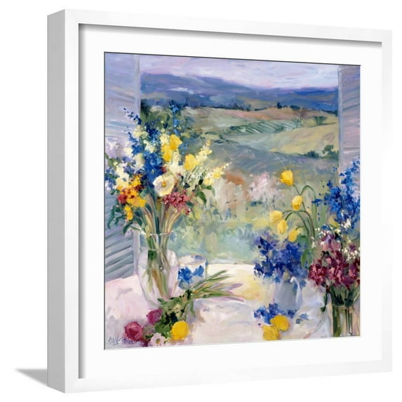 Tuscany Floral, Botanical Scenic Framed Art Print Wall Art by Allayn Stevens Sold by Art.Com