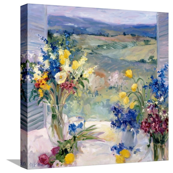 Art.com Tuscany Floral Stretched Canvas Print Wall Art by Allayn Stevens, 16" x 16"