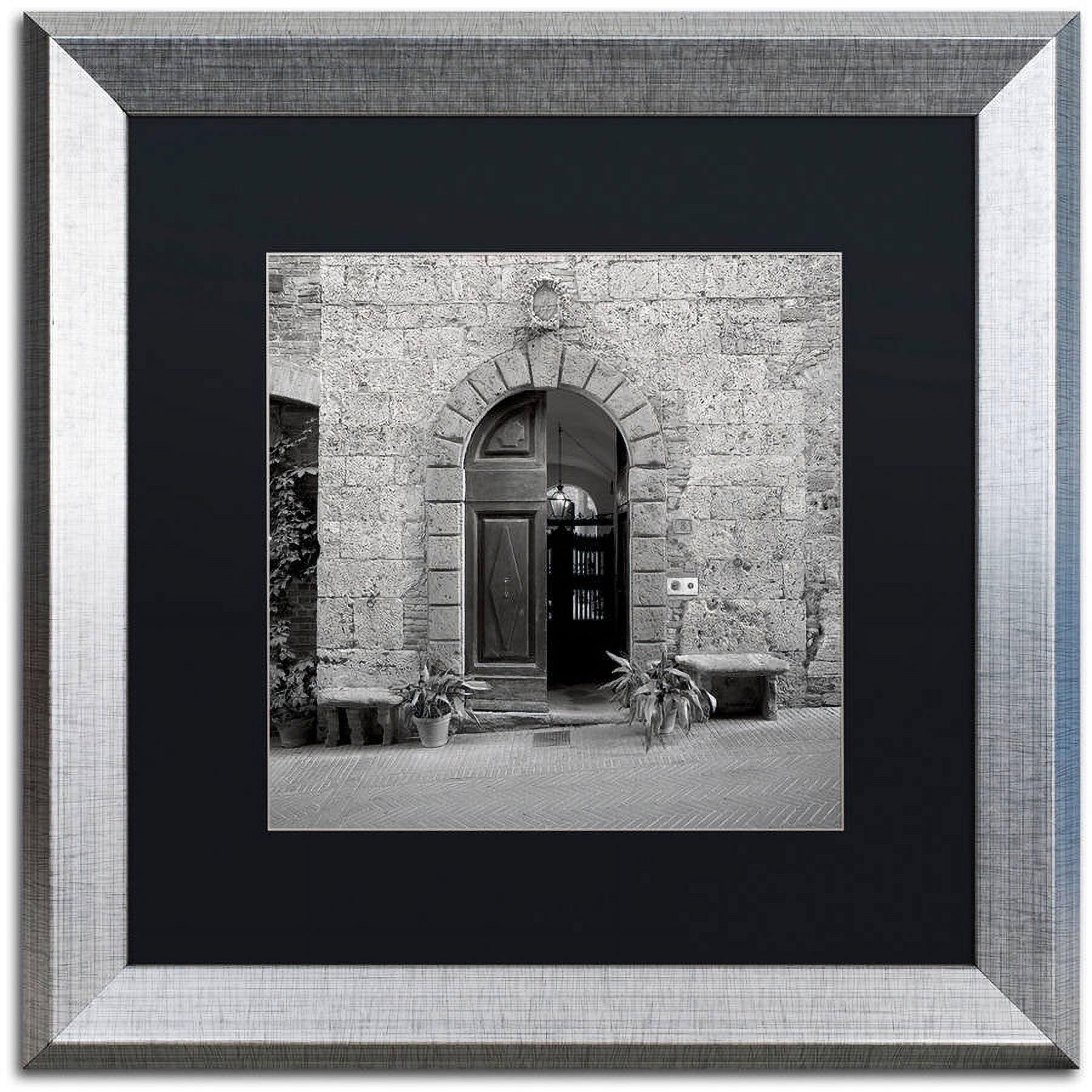 "Tuscany I" Canvas Art by Alan Blaustein, Black Matte, Silver Frame
