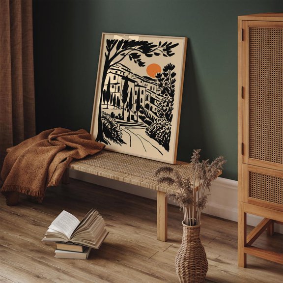 Tuscany Italian Countryside Poster, Unframed Size 24x36