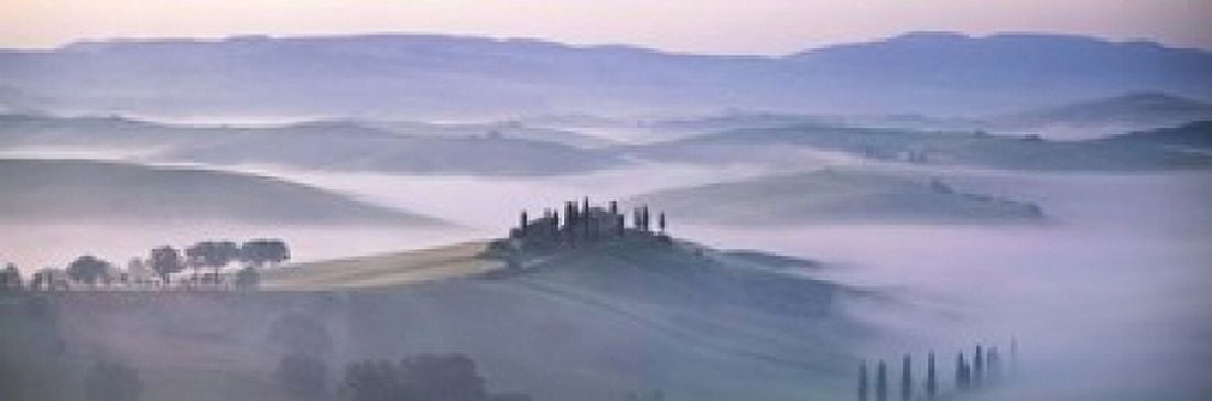 Tuscany Italy Canvas Art - Panoramic Images (18 x 6)