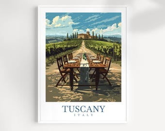 English Riviera Print Tuscany Italy Riviera Wall Art Print, Scenic Travel Home Decor ...