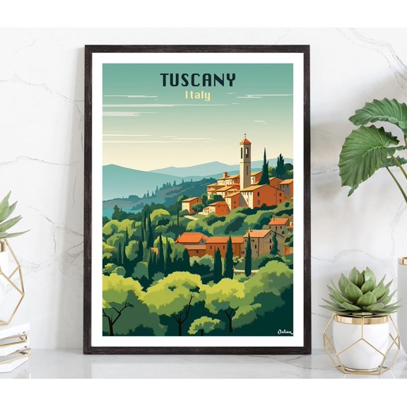 Tuscany, Italy, Travel Print, Modern Wall Art Home Decor #1088, 24x36 UNFRAMED
