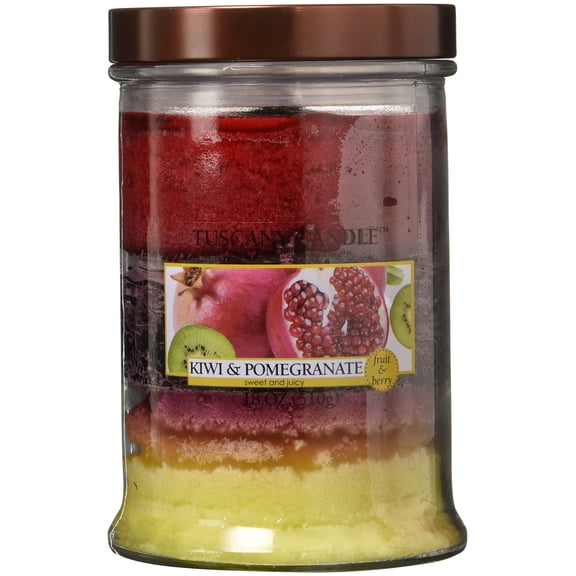 Tuscany Candle Kiwi & Pomegranate Scented Candle, 18 oz