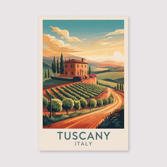 Tuscany Travel Print Canvas Wall Art, Tuscany Italy Wall Hanging Home Decoration Tuscany Canvas Art, Wall Art Print Canvas Tuscany Italy Art Tuscany-1WN2228