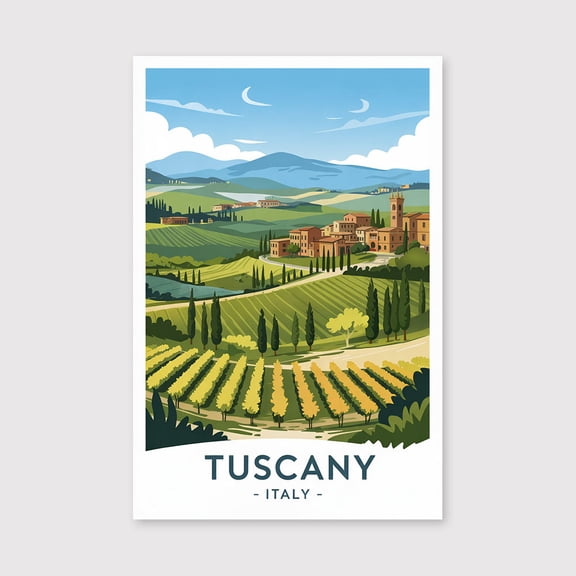Tuscany Travel Print Canvas Wall Art, Tuscany Italy Wall Hanging Home Decoration Tuscany Canvas Art, Wall Art Print Canvas Tuscany Italy Art Tuscany-1WN3401