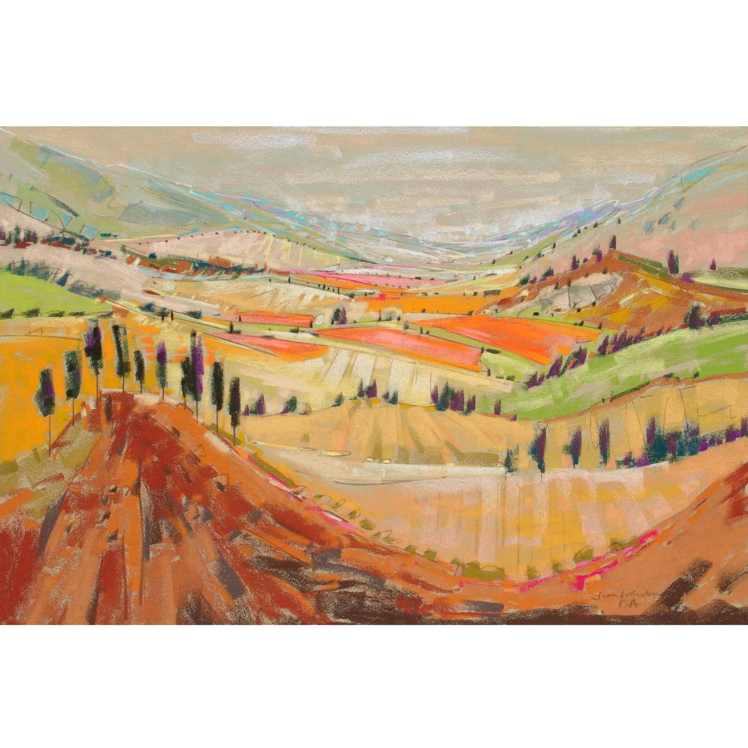 "Tuscany XI" Painting Print on Wrapped Canvas