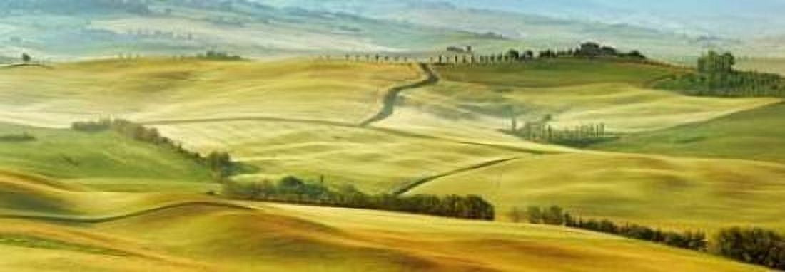Tuscany landscape Val dOrcia Italy Canvas Art - Frank Krahmer (10 x 20)