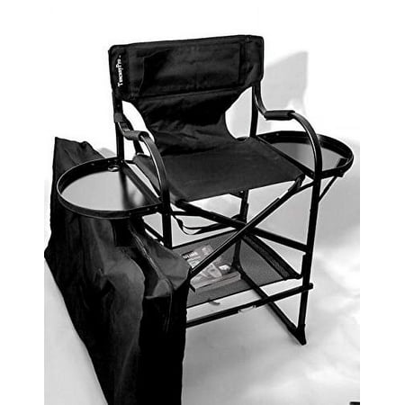 TuscanyPro Portable Big Daddy Heavy-Duty Tall Director Chair - Perfect for Events, Trade Shows and Expos - 29 Inch Seat Height - Carry Bag Included