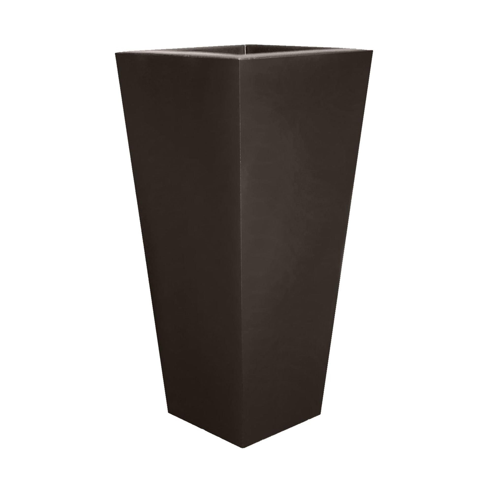 Espresso Tall Square Weather Resistant Planter, 32"
