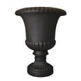 thumbnail image 1 of Tusco Products Outdoor Plastic Flower Planter Urn, Espresso, 26.5", 1 of 3