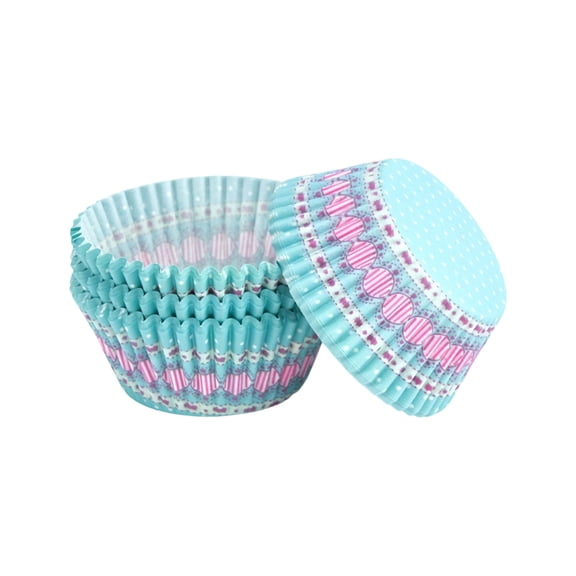 Tuscom 100 Pack Greaseproof Baking Cups, Non Stick Cupcake Liners Standard Size, Food Grade Disposable Muffin Baking Cups for Birthday Parties Holiday Home Baking
