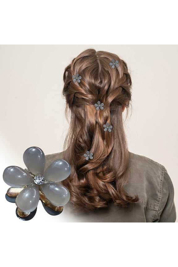10Pcs Small Hair Clip, Flower Hair Clips, Mini Hairpin, Pearl Hair Accessories, Cute Hair Clips for Women for Bridal Party Dance