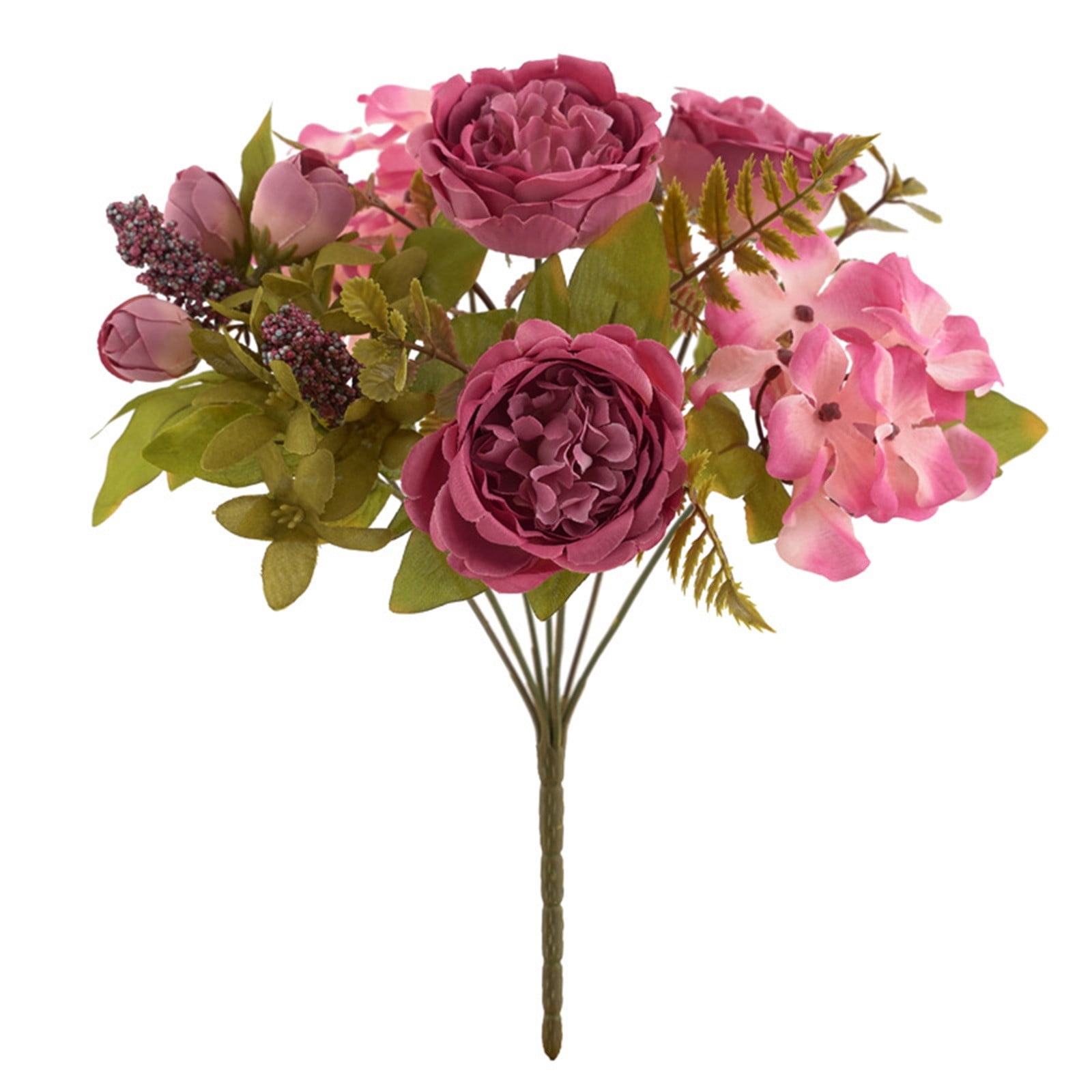 LUEUR Artificial Flowers In Vase Silk Poppy Flowers For