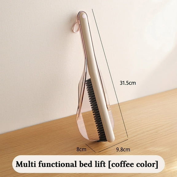 Tuscom 2-in-1 Under Bed Cleaner and Mattress Lifter, Extendable Long Handle Sweeping Brush for Dust, Hair, Debris, Flexible Head for Sofa, Tight Spaces Cleaning Tool, Bedding Organizer Brush for Home