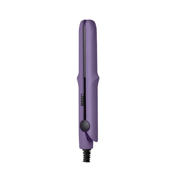 Tuscom 2-in-1 Mini Hair Straightener and Curler - Dual Voltage 110V-220V Travel Size Flat Iron with Ceramic Floating Plates, Portable Compact Styling Tool for Straightening & Curling