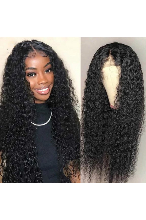26.77in Long Curly Wig for Women, Heat Resistant Natural Look Synthetic Hair Wig with Adjustable Net, Daily Use