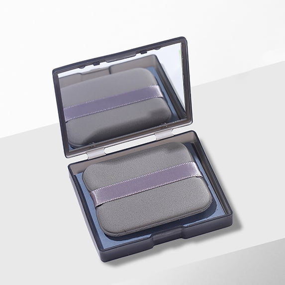 Tuscom 2Pcs Oil Absorbing Sheets with Powder Puff & Mirror - 100 Count Blotting Paper for Face, Portable Mattifying Oil Control Paper for Makeup, Shine Control Blotting Tissues