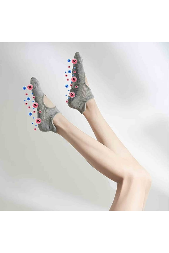 3Pcs Women's Thermal Socks for Circulation & Swelling Relief, Foot Massage & Pain Relief, Non-Slip Grips, Comfortable Workout Socks for Exercise, Yoga, Nursing