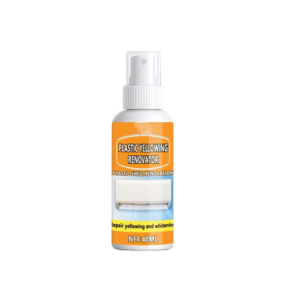 Tuscom 40ml Plastic Yellowing Remover Spray Restore Agent for Yellowed Plastic Shells Electronics Appliance Car Interior
