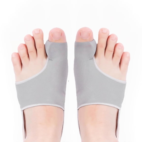 Tuscom 4Pcs Toe Correction Socks with Separators - Orthopedic Split Toe Straightener for Overlapping & Crooked Toes, Thin Breathable Design, Gentle Alignment for Bunions & Hallux Valgus