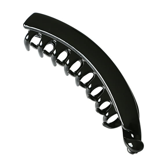 Tuscom 5Pcs Korean Banana Clip for Women - Large Vertical Hair Clip, Minimalist Ponytail Holder, Non-Slip Alloy Hair Accessory for Long/Thick Hair, Wedding, Gift