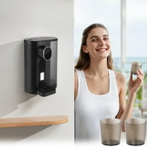 Tuscom 600ml/20.29Oz Intelligent Touchless Liquor Dispenser with Precision Pour Settings Rechargeable Wall or Desktop Mount Includes Cups for Home Bar Office Gift