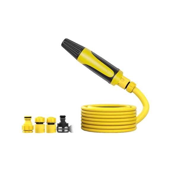 Tuscom 66 ft Garden Hose Spray Nozzle Set, High Pressure Water Hose with Adjustable Spray Gun for Car Washing Gardening Watering, Multipurpose Outdoor Cleaning Tool