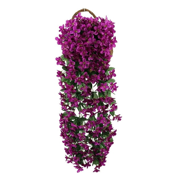 Tuscom Artificial Flowers Faux Rose Vine Garland with Rattan Faux Flowers for Outdoor Wedding Arch Decor Hanging Basket Landscaping Centerpiece, Artificial Greenery